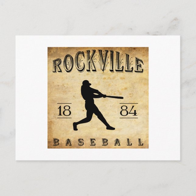 Carte Postale 1884 Rockville Connecticut Baseball (Devant)