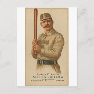 Carte Postale 1887 Adrian C. Anson