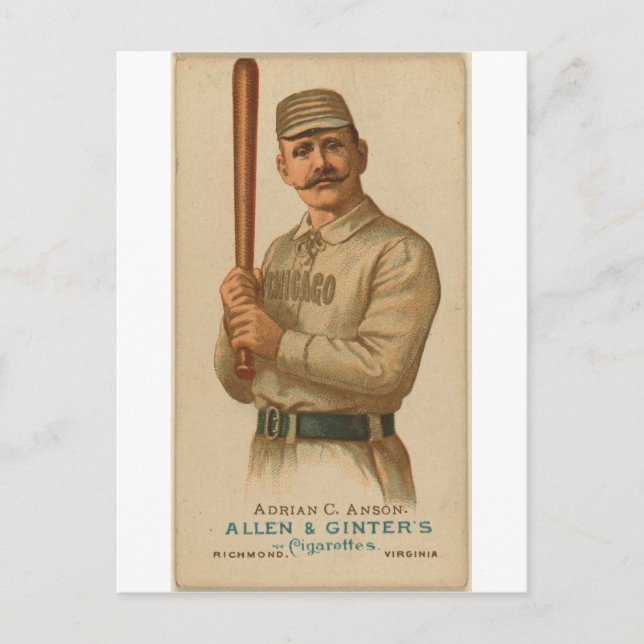 Carte Postale 1887 Adrian C. Anson (Devant)