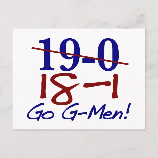 Carte Postale 18-1 Go G-Men (Devant)