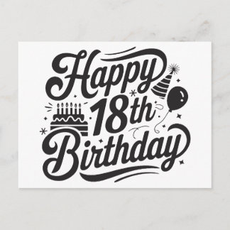 Carte Postale 18e anniversaire