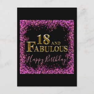 Carte Postale 18e anniversaire 
