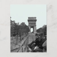 1900 arc de triomphe paris Paris Bus Ride People