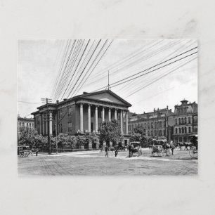 Carte postale 1900 du palais de justice Nashville 
