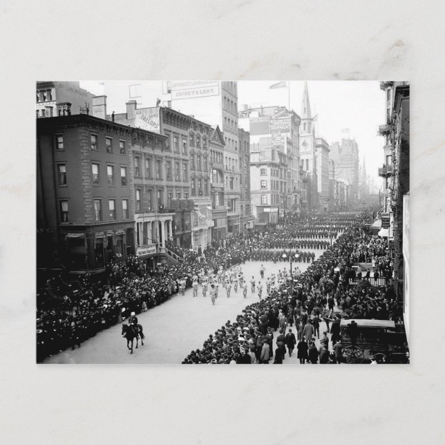 Carte postale 1905 5th Ave NYC Parade (Devant)