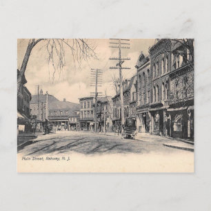Carte Postale 1905 Stores Main St. Rahway NJ Vintage
