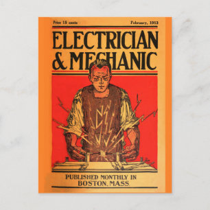 Carte postale "1913 Feb-ElectricianandMechanic"