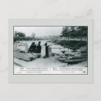 1914 Soldats belges en défense près de Termonde