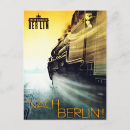 Carte Postale 1926 Aller à Berlin Allemagne Affiche de voyage Ca