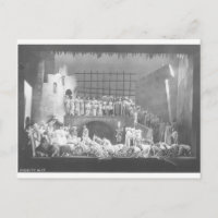 Carte postale 1936 vintage de Macbeth de vaudou