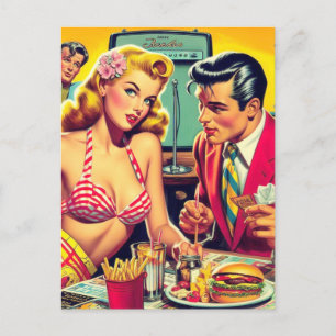 Carte Postale 1950 Retro Coulpe