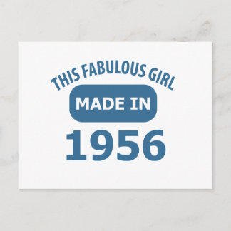 Carte Postale 1956 année fabuleux designs