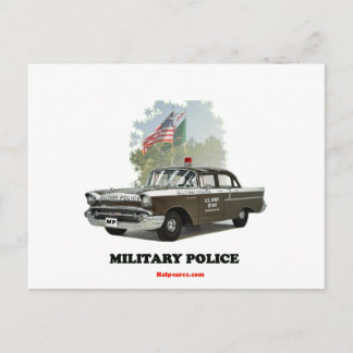 Carte Postale 1957_ Chevrolet_Military_Police