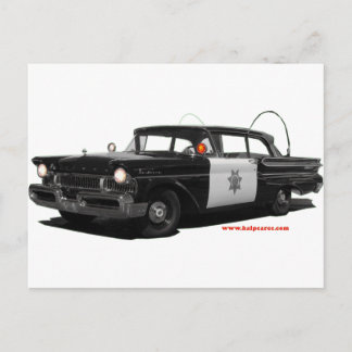 Carte Postale 1957-mercure-monterey-voiture-patrouille routière