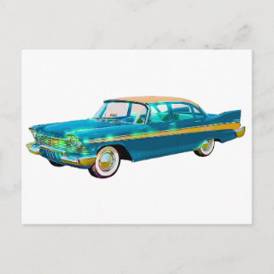 Carte Postale 1957 Plymouth Belvedere