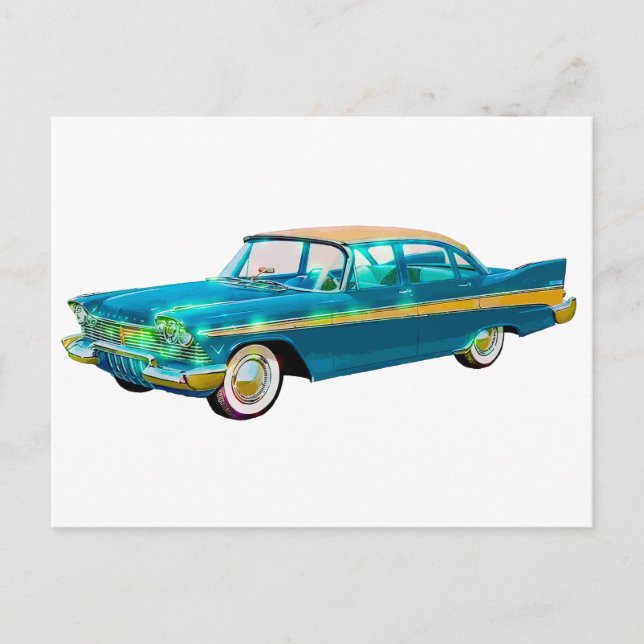 Carte Postale 1957 Plymouth Belvedere (Devant)