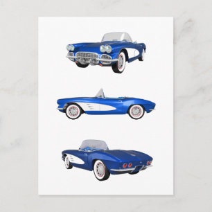 Carte Postale 1961 Corvette C1 :