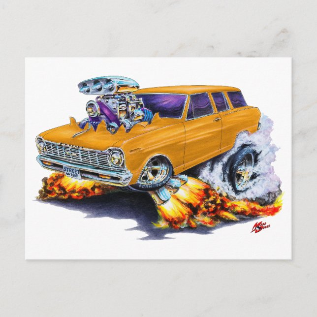 Carte Postale 1962-65 Nova Orange Wagon (Devant)