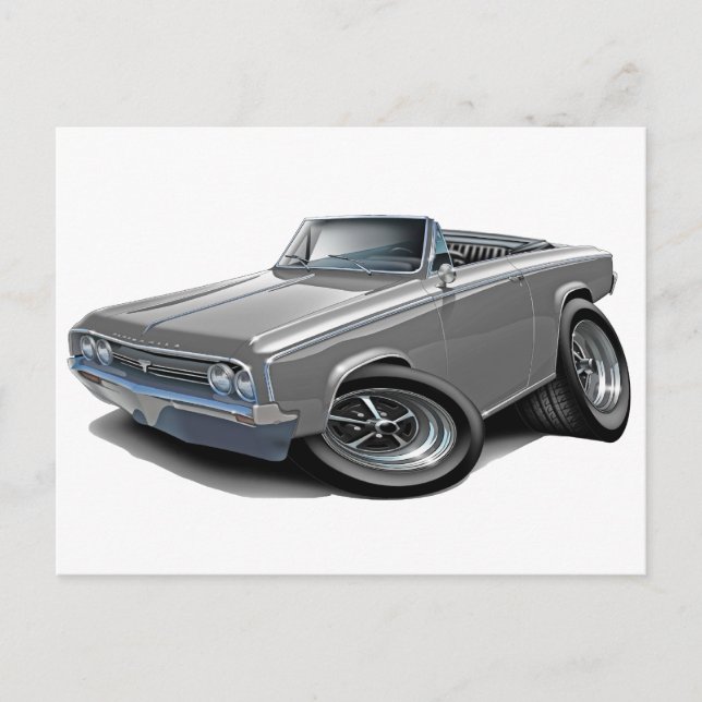 Carte Postale 1964-65 Cutlass Grey Convertible (Devant)