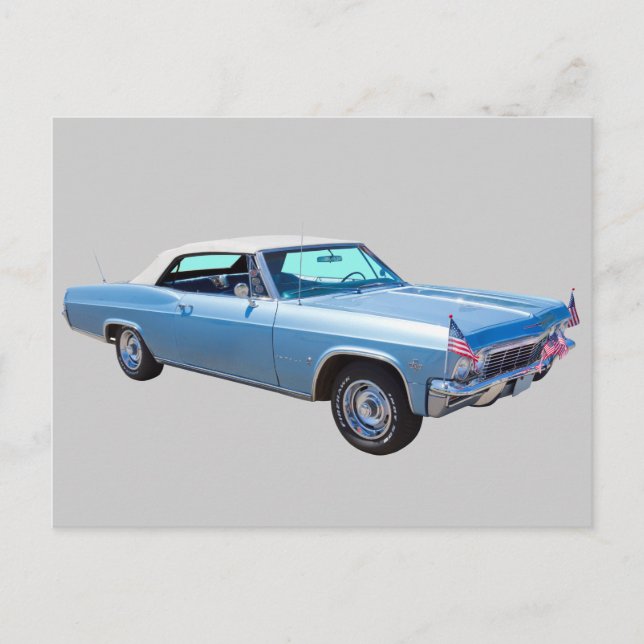 Carte Postale 1965 Chevy Impala 327 Convertible (Devant)