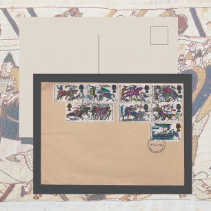 Carte Postale 1966 Bataille de Hastings Couverture Premier Jour 