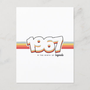 Carte Postale 1967 The birth of legends