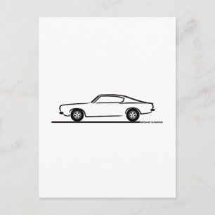 Carte Postale 1968 1969 Plymouth Barracuda