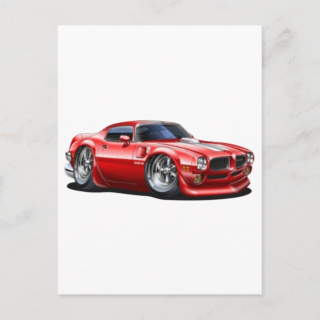 Carte Postale 1970/72 Transam Red Car (Devant)