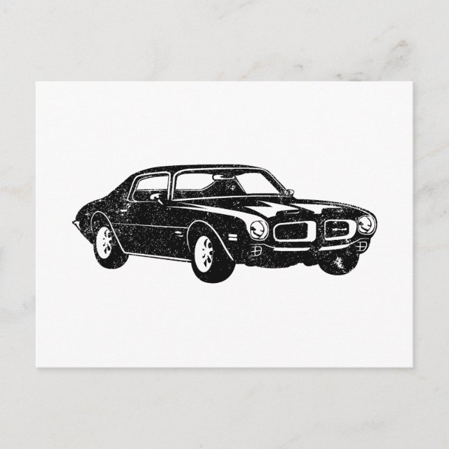 Carte Postale 1970 Pontiac Firebird 400 Ram Air (Devant)