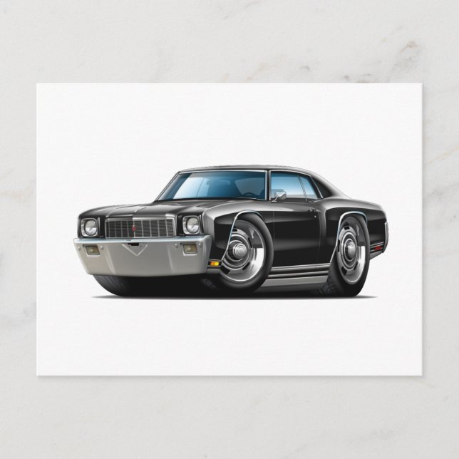 Carte Postale 1971 Monte Carlo Voiture noire (Devant)
