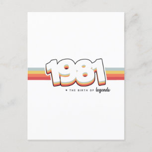 Carte Postale 1981 La naissance de légendes