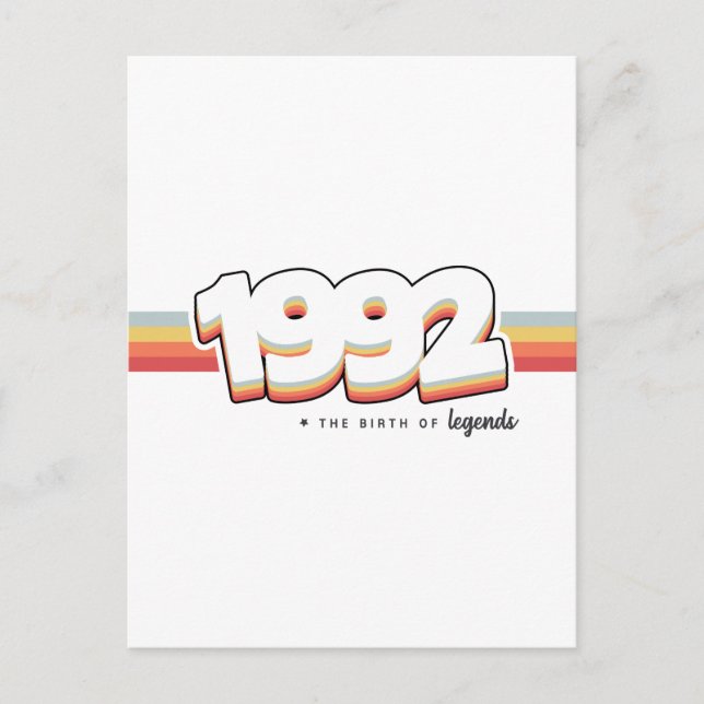 Carte Postale 1992 La naissance des légendes (Devant)