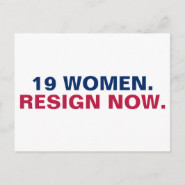 Carte Postale 19 Femmes Démissionnent Maintenant Résistent