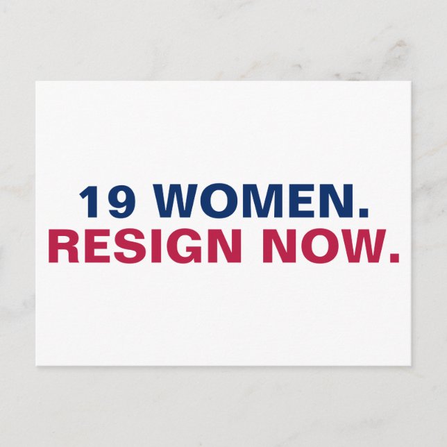 Carte Postale 19 Femmes Démissionnent Maintenant Résistent (Devant)