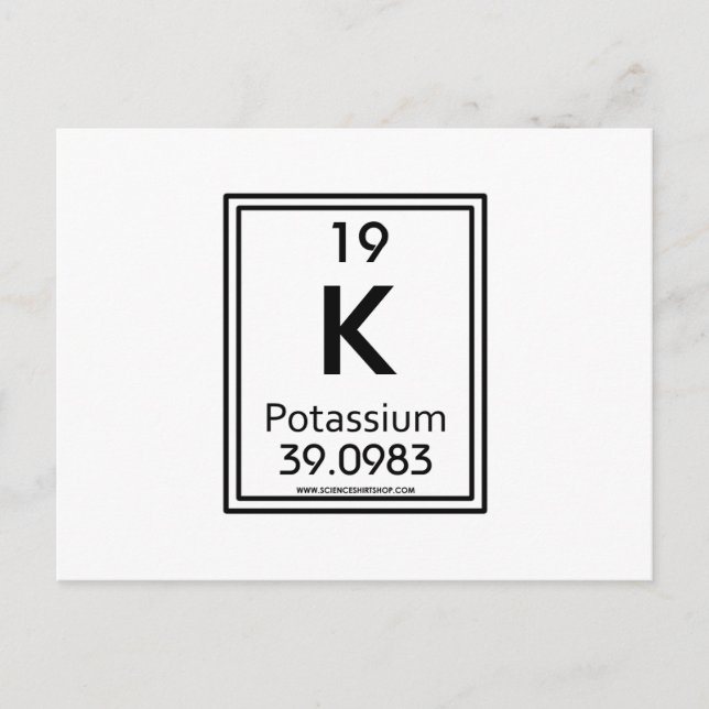 Carte Postale 19 Potassium (Devant)