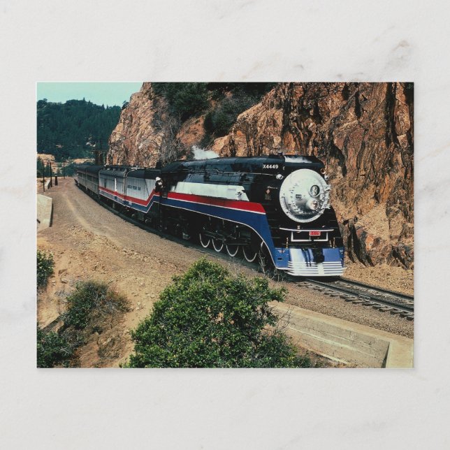 Carte Postale 1 American Freedom Train (SP) 4449, Cape Horn, CA (Devant)