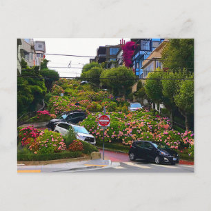 Carte postale #1 de la rue Lombard à San Francisco