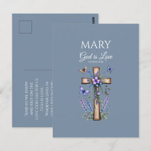 Carte Postale 1 Jean 4:16 Dieu est Amour – Christianisme Personn