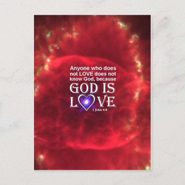 Carte Postale 1 Jean 4:8 (Devant)