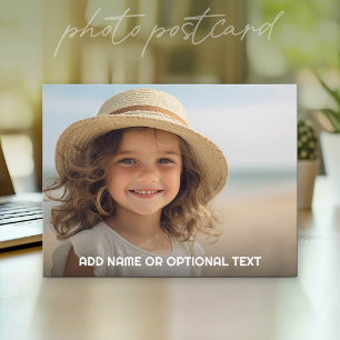 Carte Postale 1 Photo et Texte complet - Paysage Horizontal
