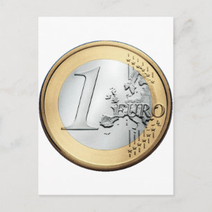 Carte Postale 1 pièce EURO