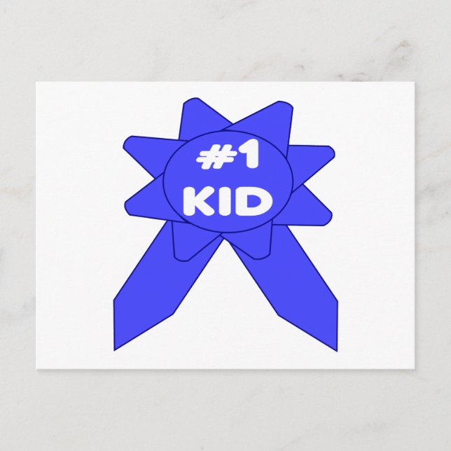 Carte Postale #1 Ruban Bleu Enfant (Devant)