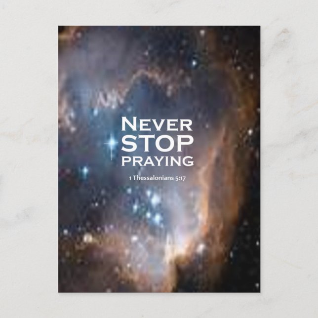 Carte Postale 1 Thessaloniciens 5:17 (Devant)