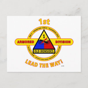 CARTE POSTALE 1ÈRE DIVISION ARMOIRE "ANCIENNES IRONSIDES"