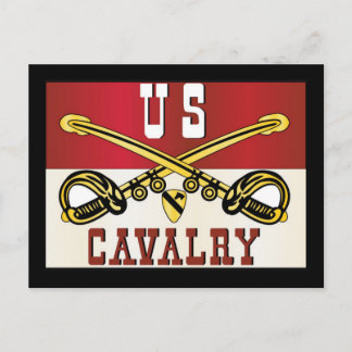Carte Postale 1re bannière de la division CAVALRY
