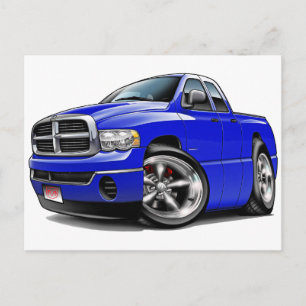 Carte Postale 2003-08 Camion quadruple bleu Ram