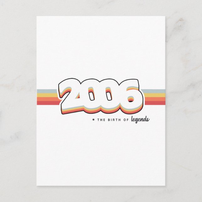 Carte Postale 2006 La naissance des légendes (Devant)