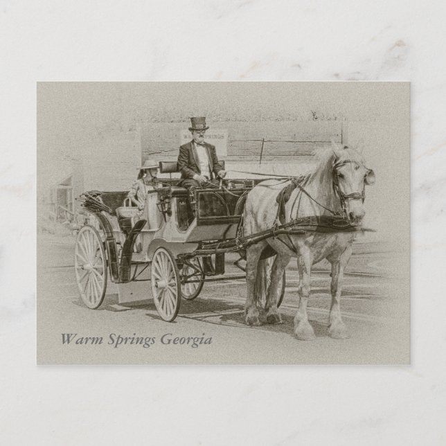Carte Postale 2009 ou 1909 ?, Warm Springs Georgia (Devant)
