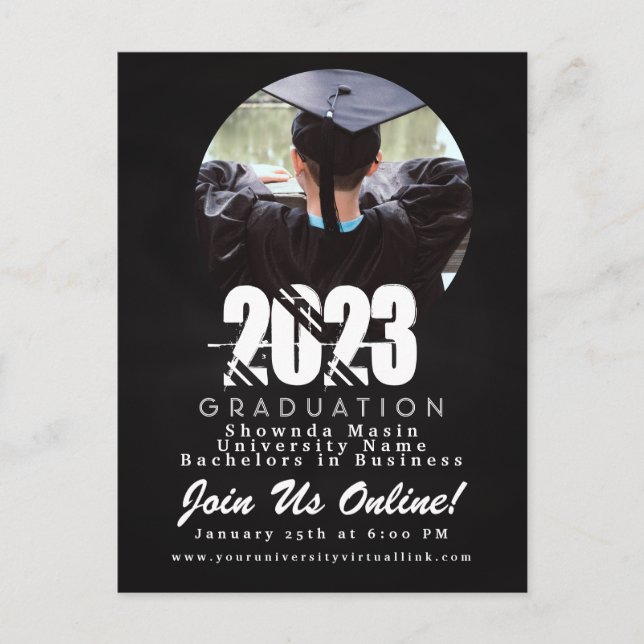 Carte Postale 2023 Graduation Chalk Board Photo (Devant)