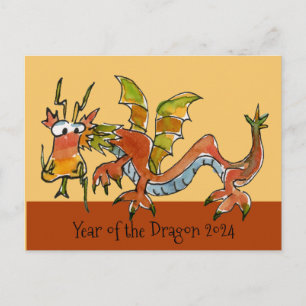 Carte Postale 2024 Année du Dragon